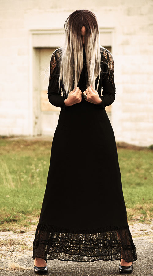 Pastel Goth Morticia Addams Halloween Costume Always Uttori