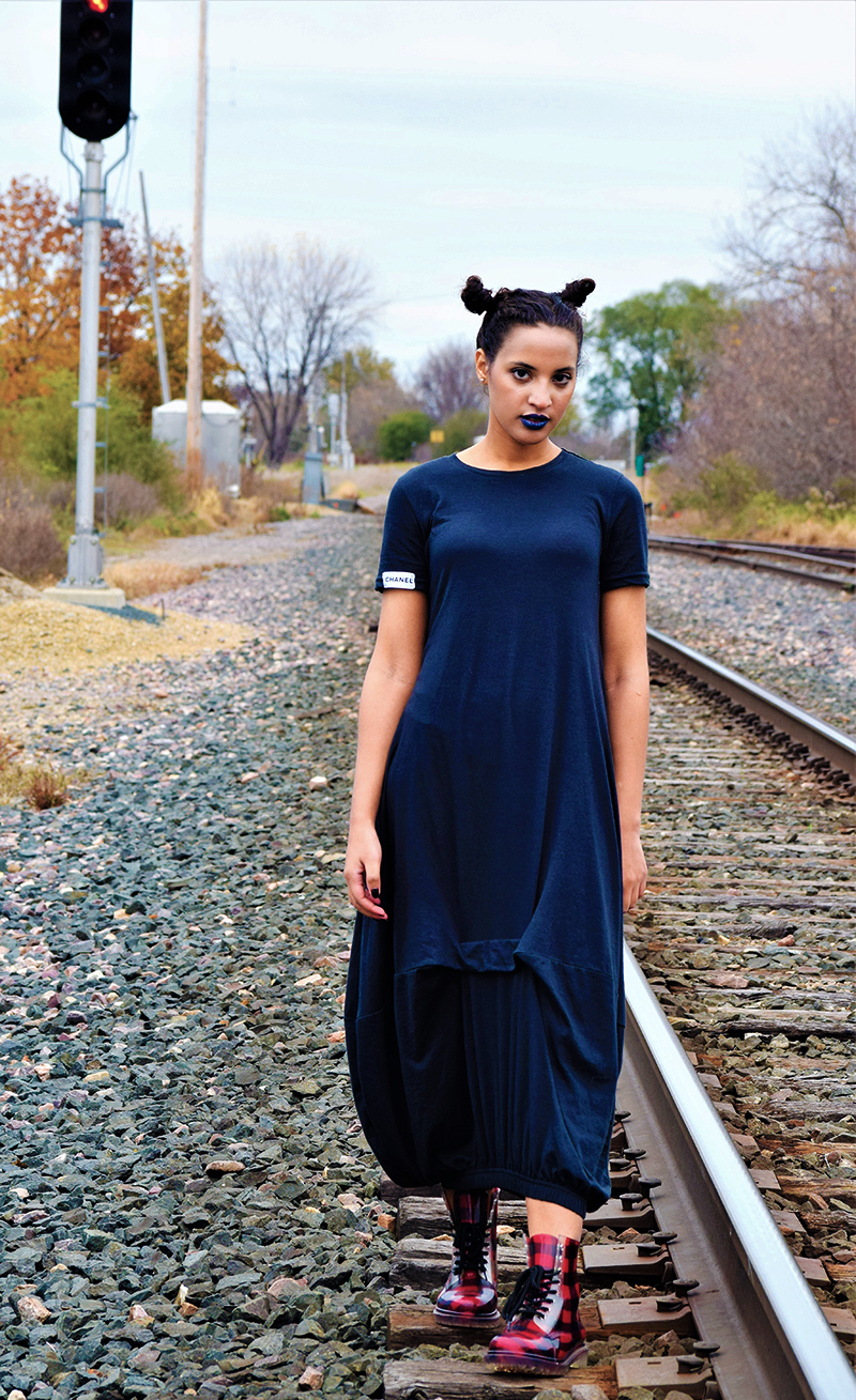 Cozy Couture Chanel Dress, Photo 4. Photo Credit: Mechelle Avey. Introvert Life: Cozy Couture Look 3. Alwaysuttori.com