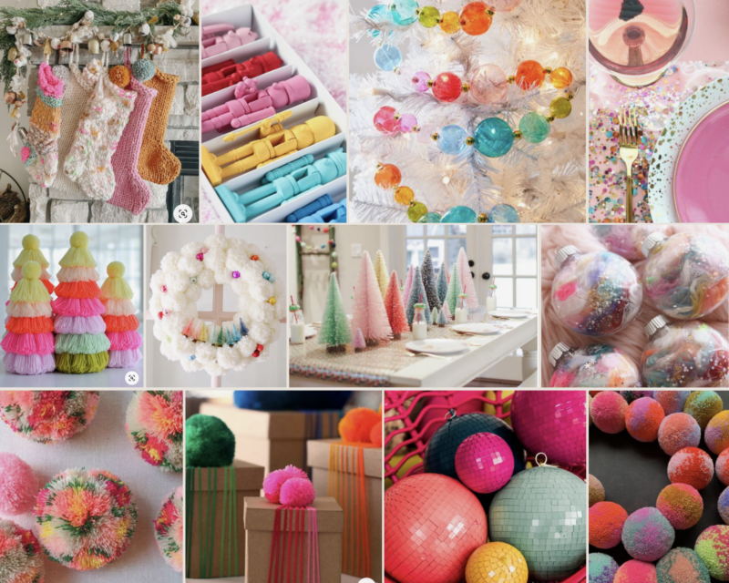 Always Uttori Christmas 2023 Color Stories/Trends Funfetti Mood board